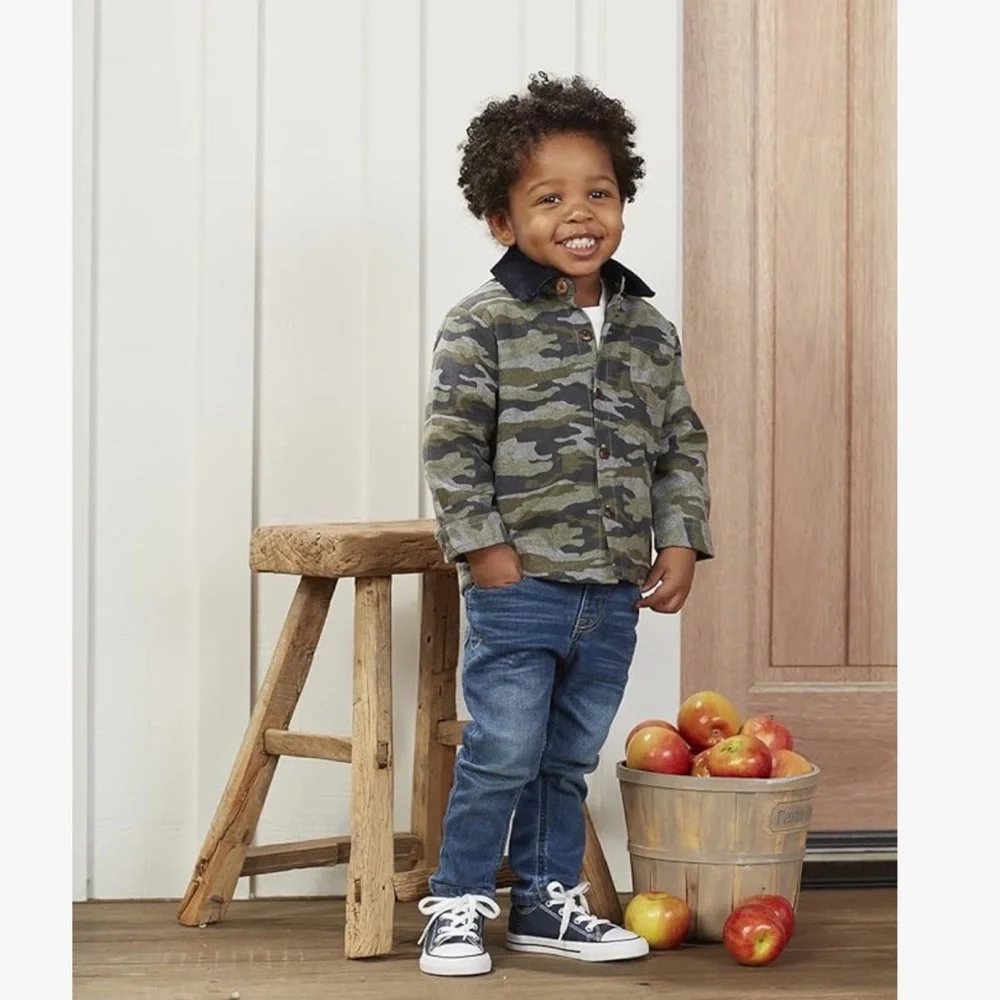 Mud Pie Boy’s Camo Shacket Size 4T/5T